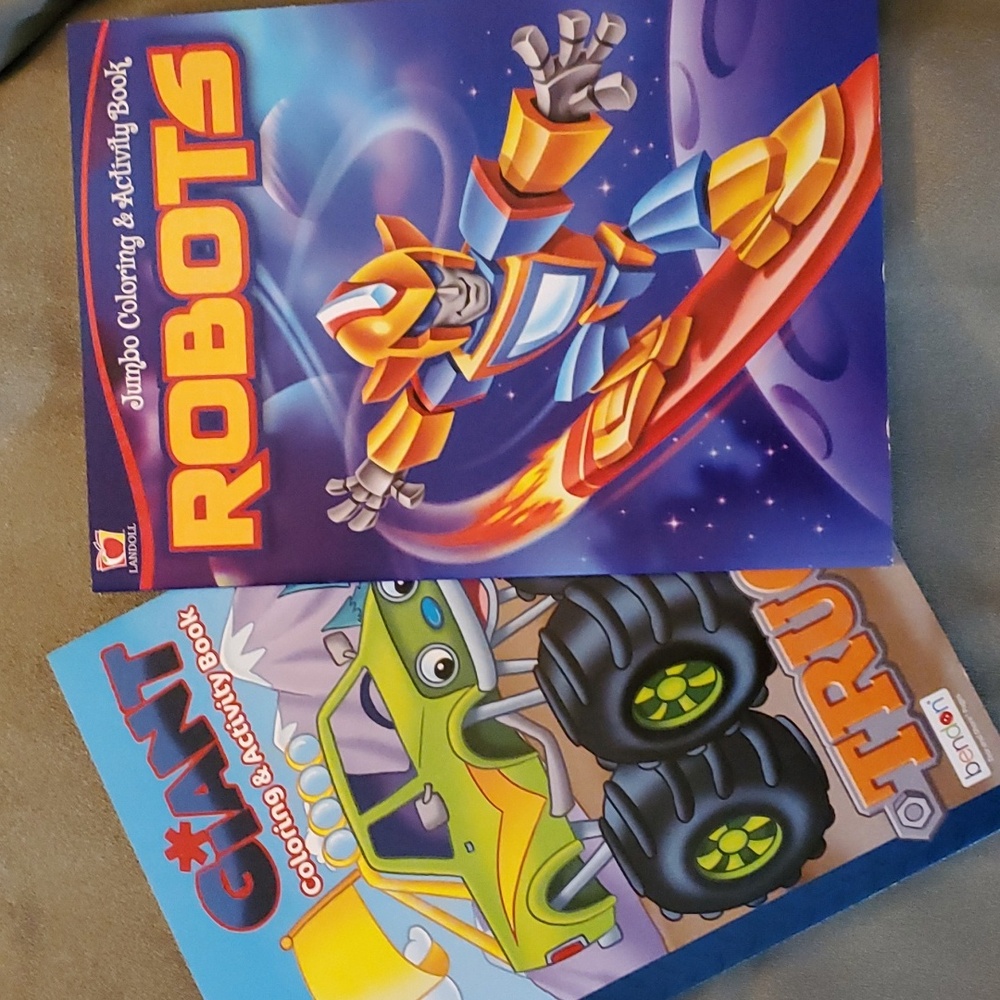 Robots & Trucks Coloring‎ & Activity Books